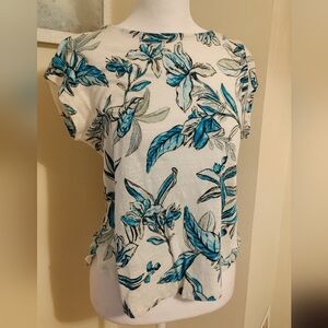 tahari women's medium linen top